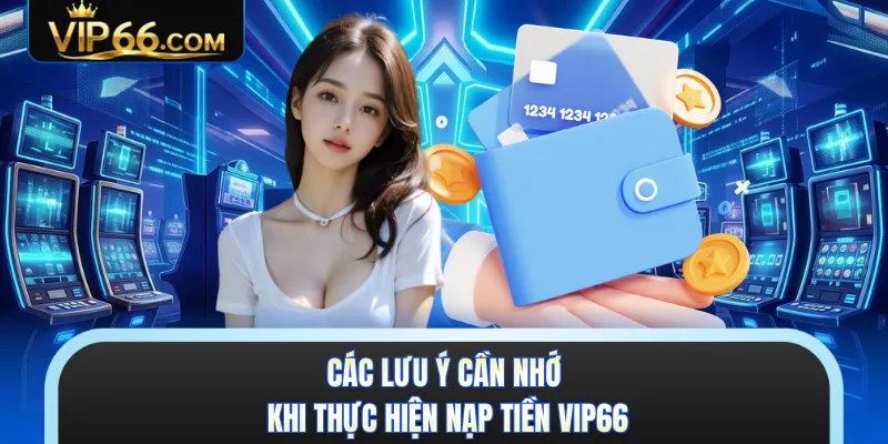 Các lưu ý cần nhớ khi thực hiện nạp tiền VIP66